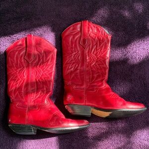 Red Western Cowboy Boots
